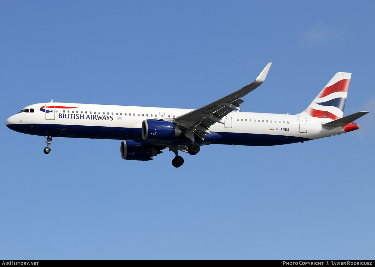 Aircraft Photo of G-TNEB | Airbus A321-251NX | British Airways | AirHistory.net #729526
