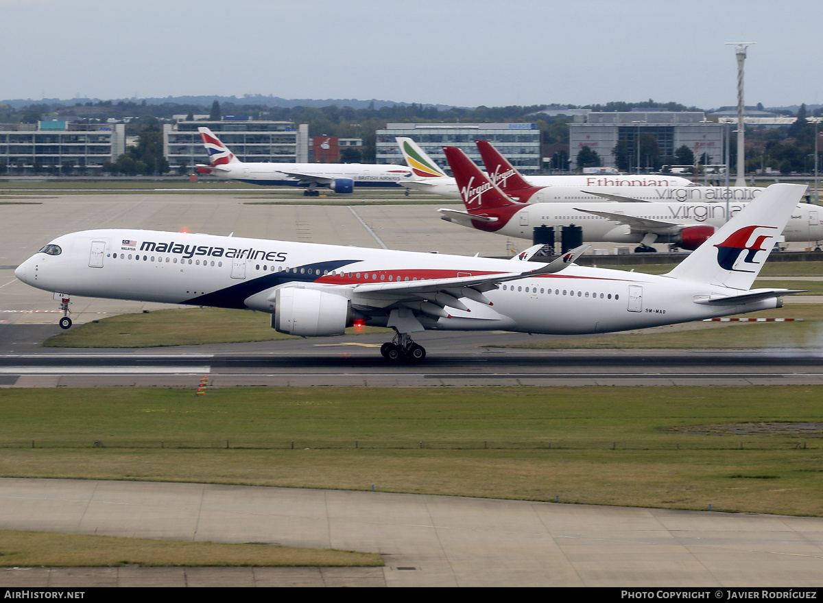 Aircraft Photo of 9M-MAB | Airbus A350-941 | Malaysia Airlines | AirHistory.net #729531