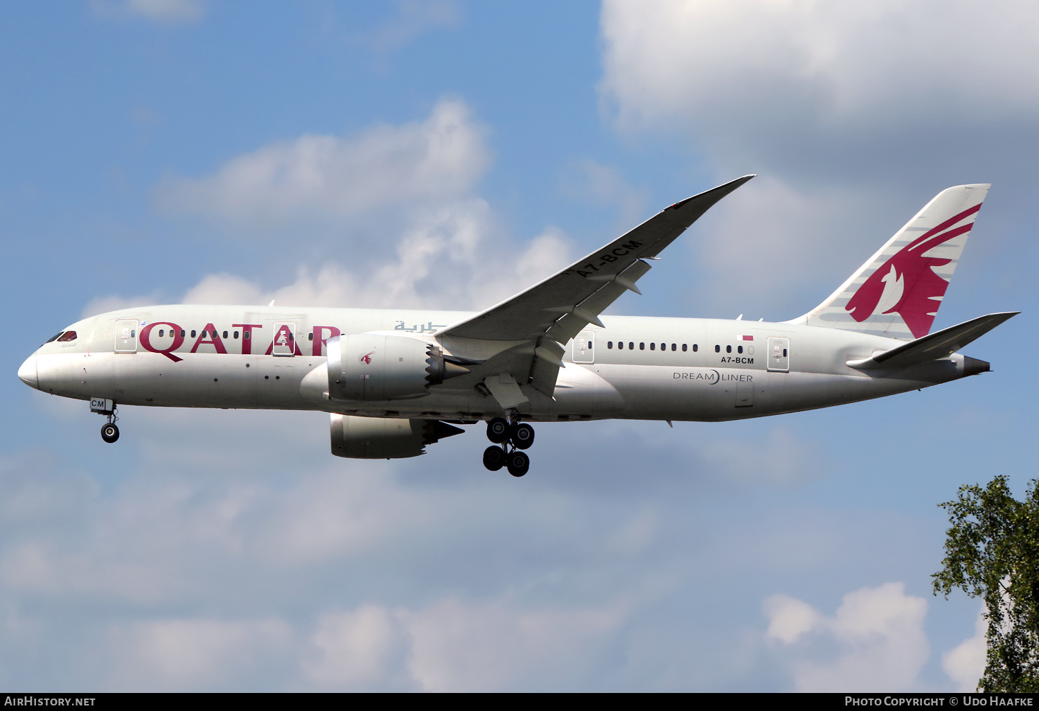 Aircraft Photo of A7-BCM | Boeing 787-8 Dreamliner | Qatar Airways | AirHistory.net #729540