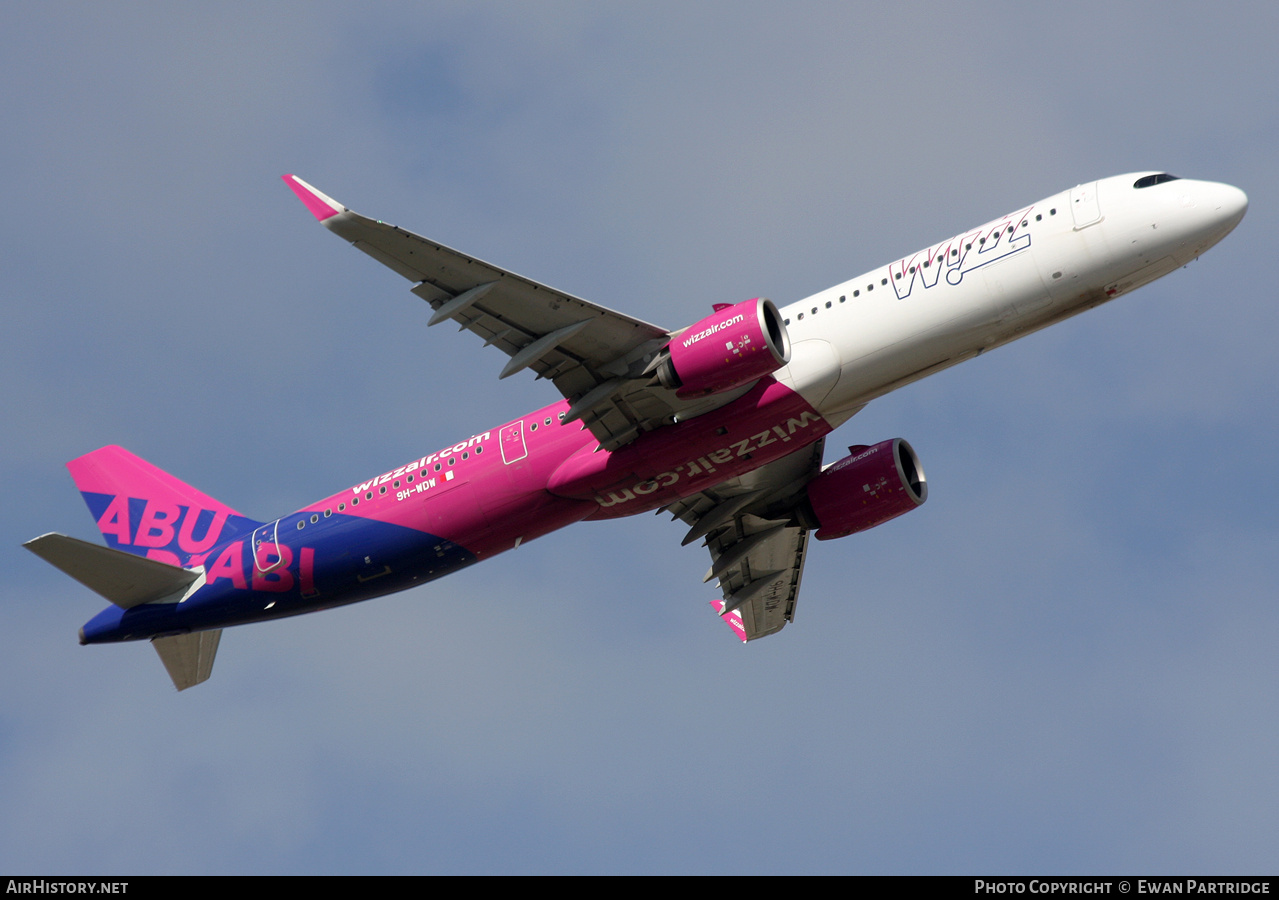 Aircraft Photo of 9H-WDW | Airbus A321-271NX | Wizz Air | AirHistory.net #729567