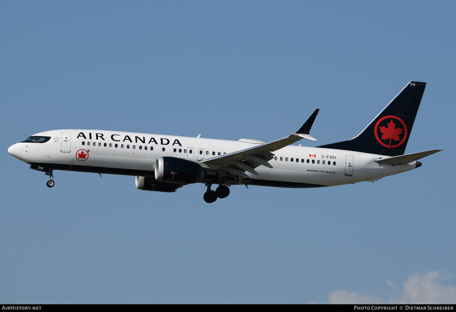 Aircraft Photo of C-FSOI | Boeing 737-8 Max 8 | Air Canada | AirHistory.net #729613