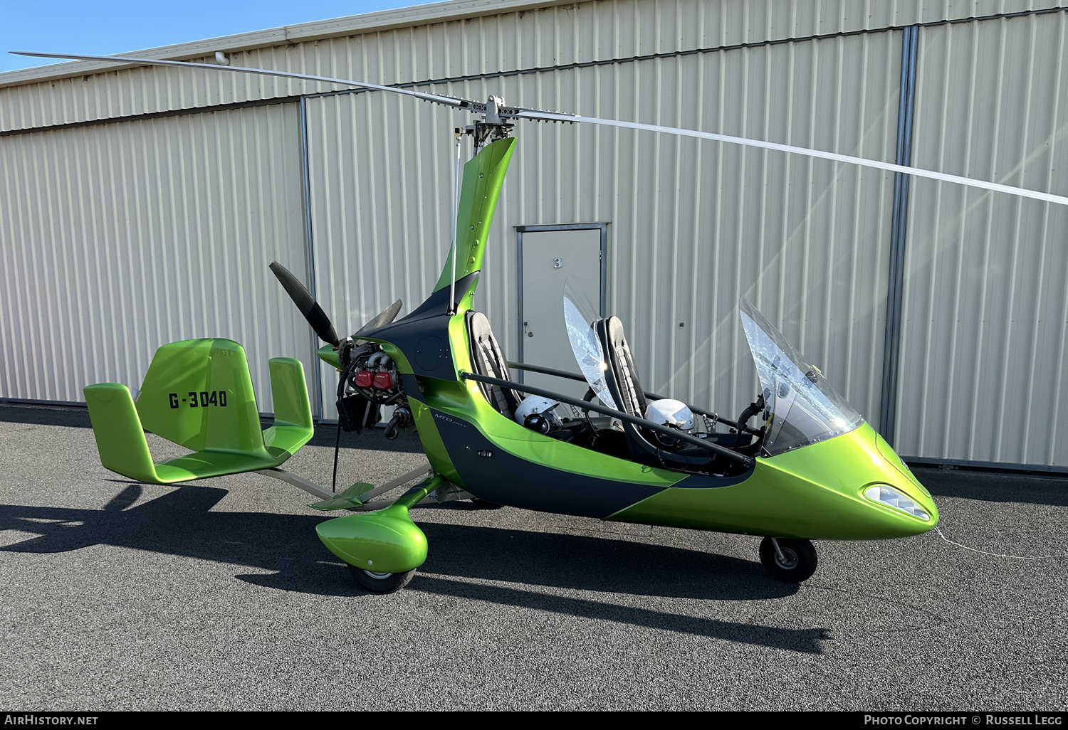 Aircraft Photo of G-3040 | AutoGyro Europe MTO Sport | AirHistory.net #729643
