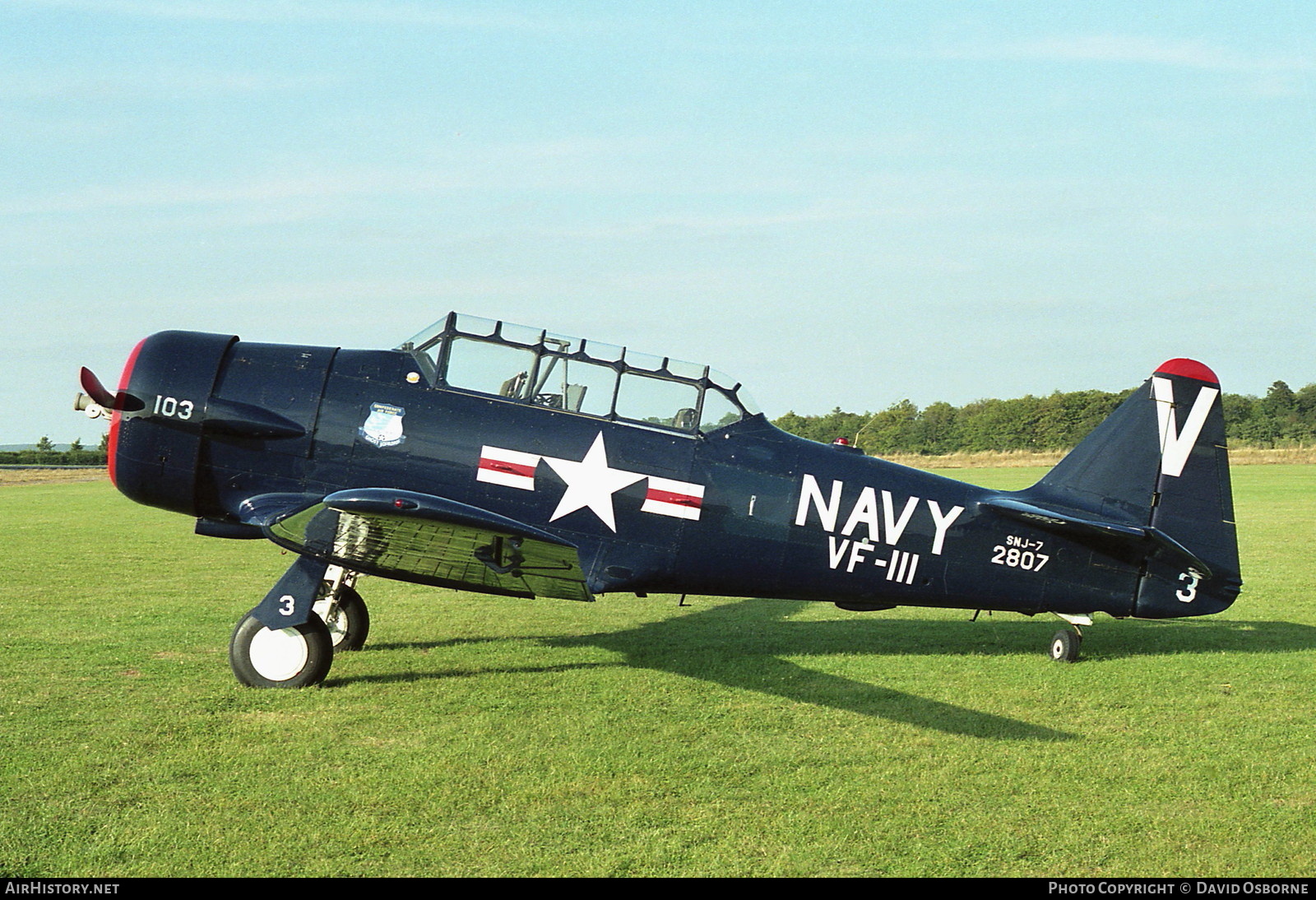Aircraft Photo of G-BHTH / 2807 | North American T-6G Texan | USA - Navy | AirHistory.net #729663