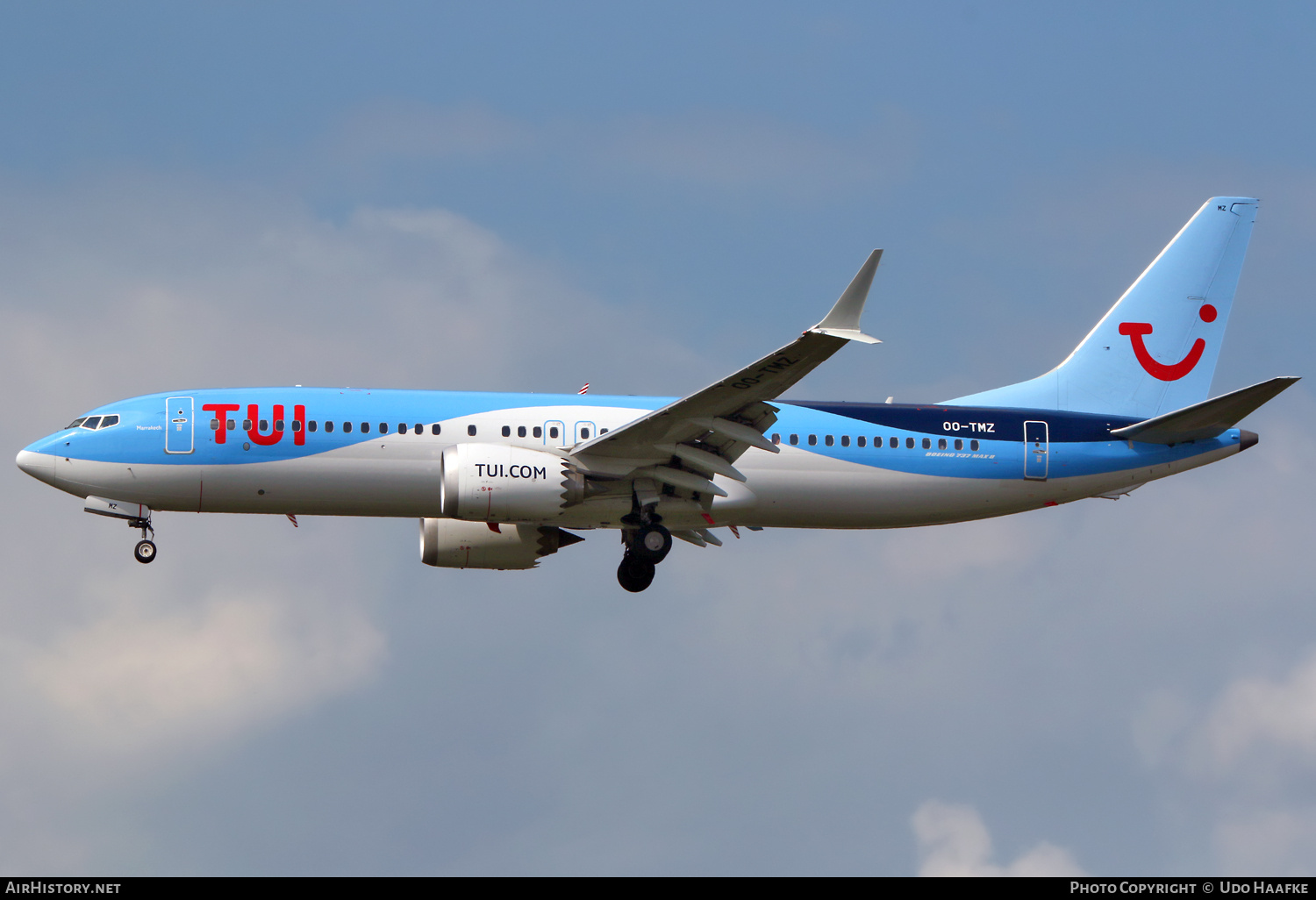 Aircraft Photo of OO-TMZ | Boeing 737-8 Max 8 | TUI | AirHistory.net #729674