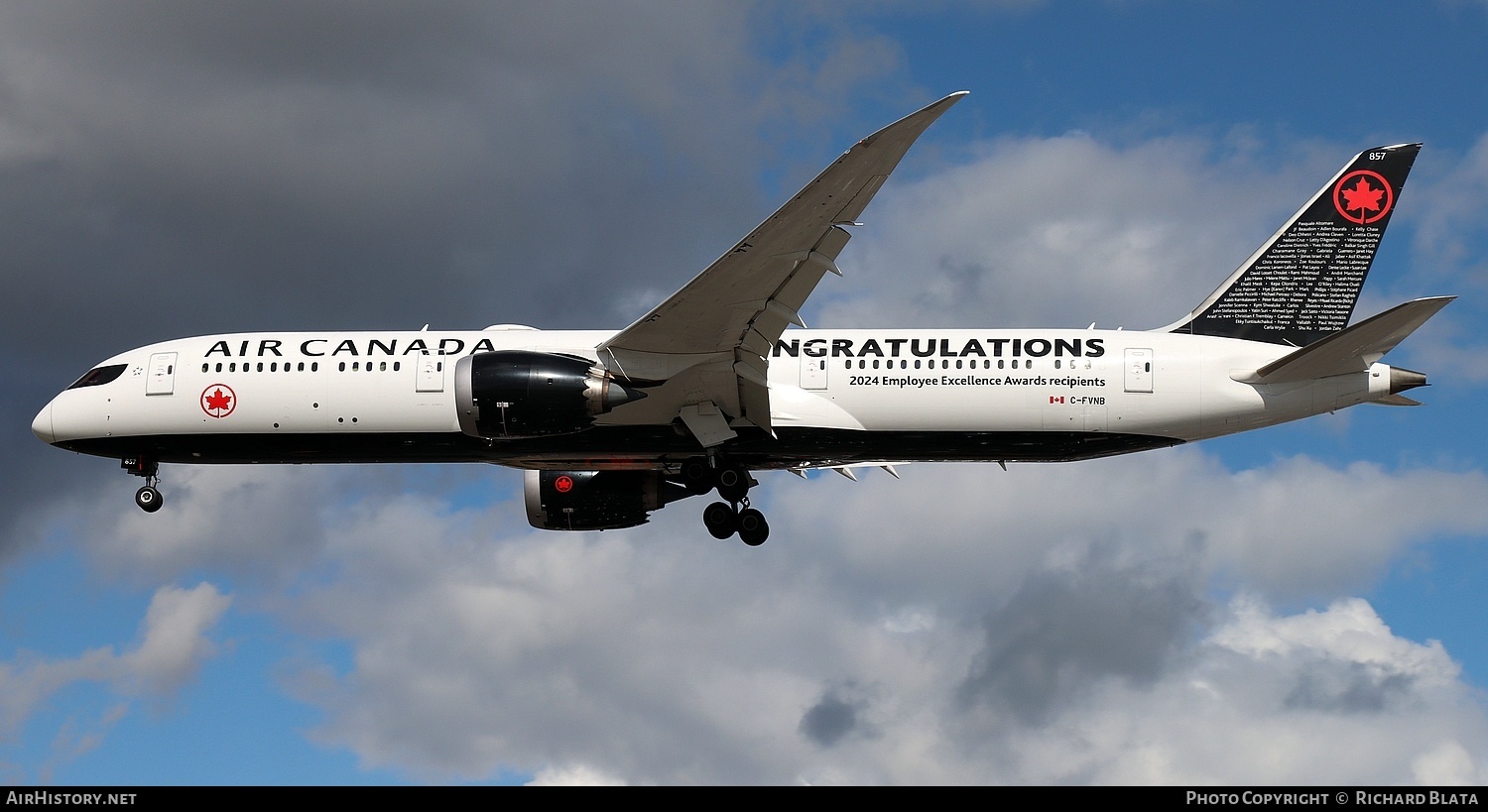 Aircraft Photo of C-FVNB | Boeing 787-9 Dreamliner | Air Canada | AirHistory.net #729706