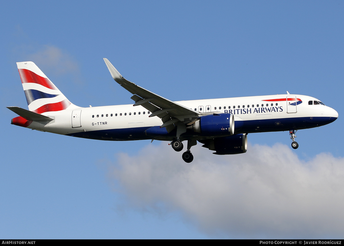Aircraft Photo of G-TTNR | Airbus A320-251N | British Airways | AirHistory.net #729717