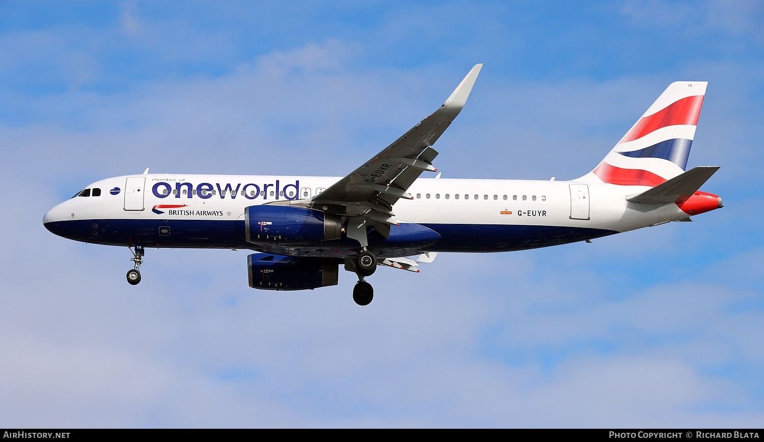 Aircraft Photo of G-EUYR | Airbus A320-232 | British Airways | AirHistory.net #729733