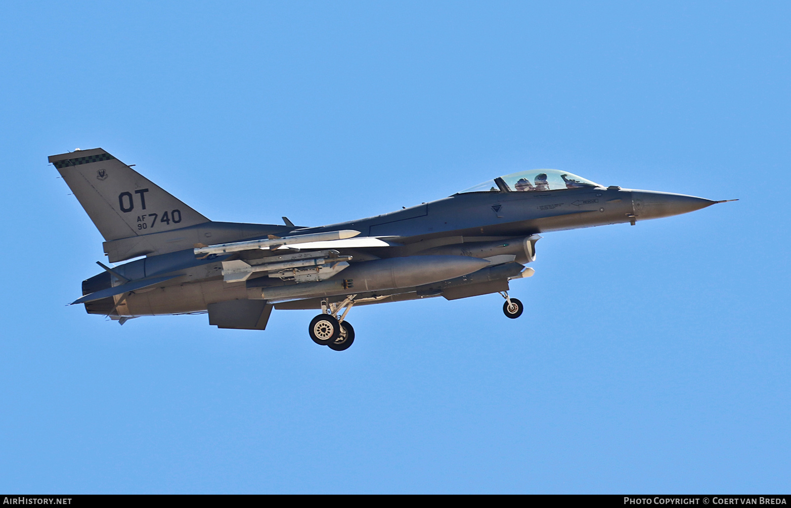 Aircraft Photo of 90-0740 / AF90-740 | Lockheed Martin F-16CM Fighting Falcon | USA - Air Force | AirHistory.net #729738