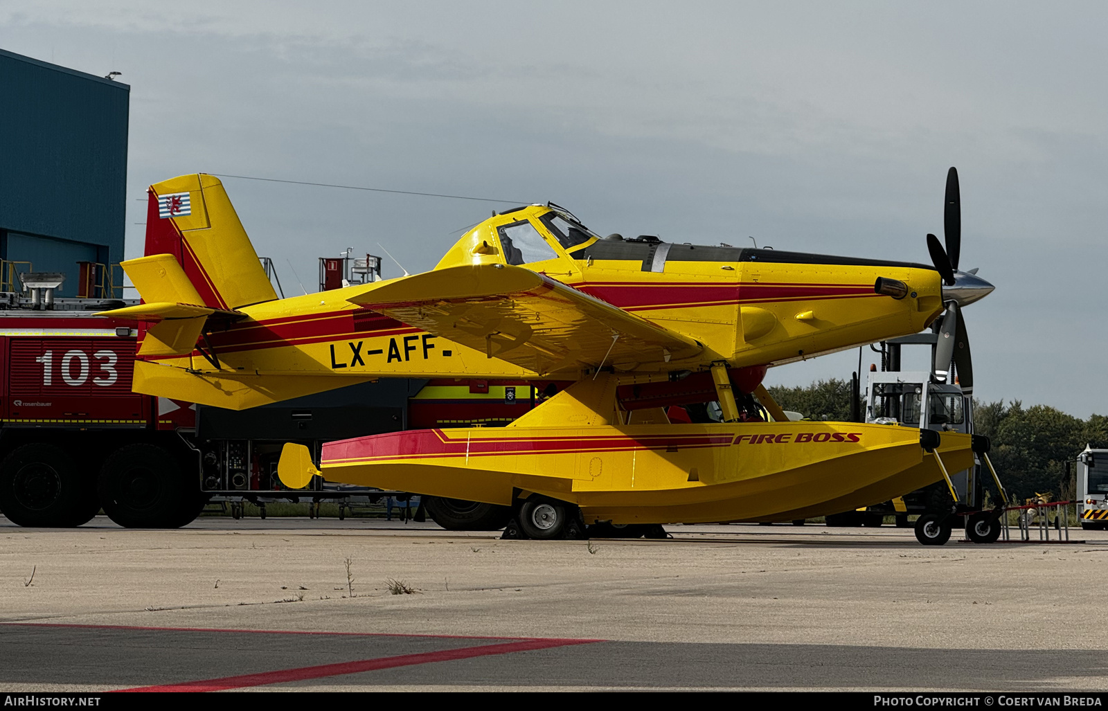 Aircraft Photo of LX-AFF | Air Tractor AT-802F Fire Boss (AT-802A) | AirHistory.net #729749