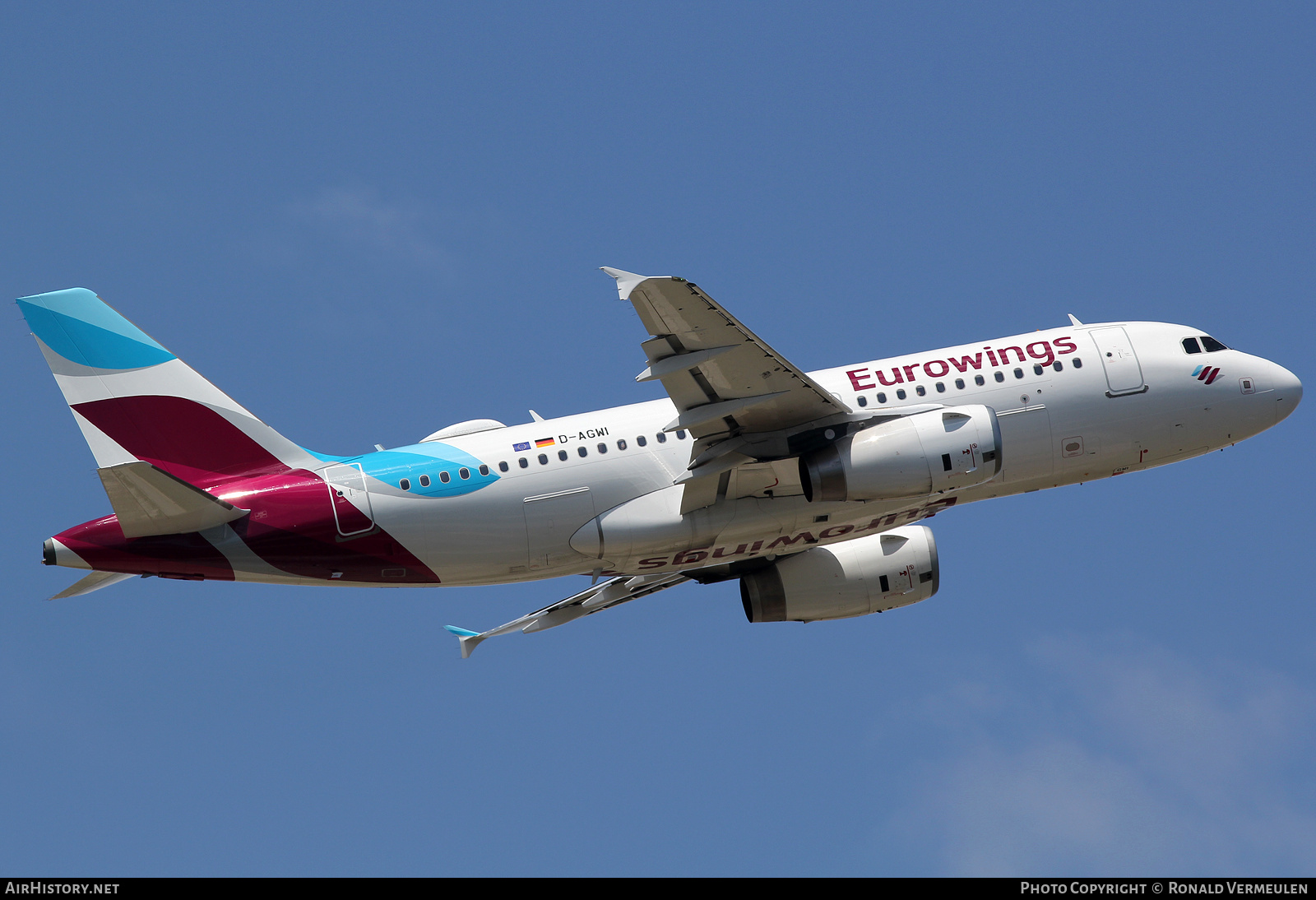 Aircraft Photo of D-AGWI | Airbus A319-132 | Eurowings | AirHistory.net #729772