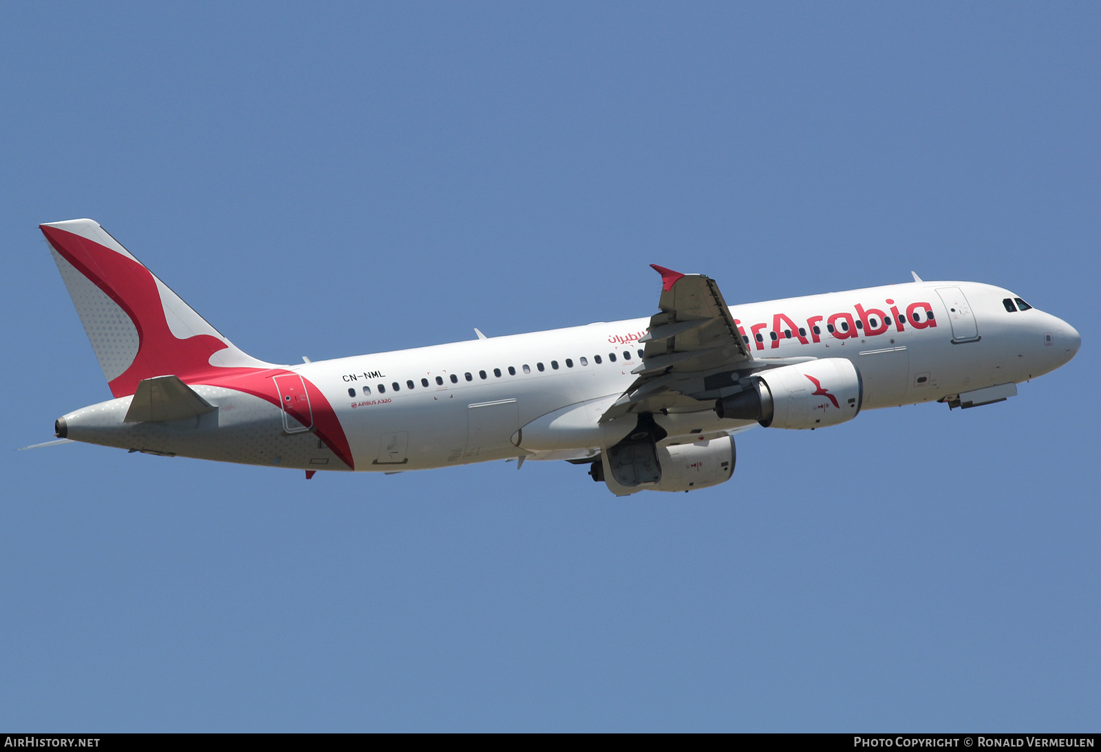 Aircraft Photo of CN-NML | Airbus A320-214 | Air Arabia | AirHistory.net #729800