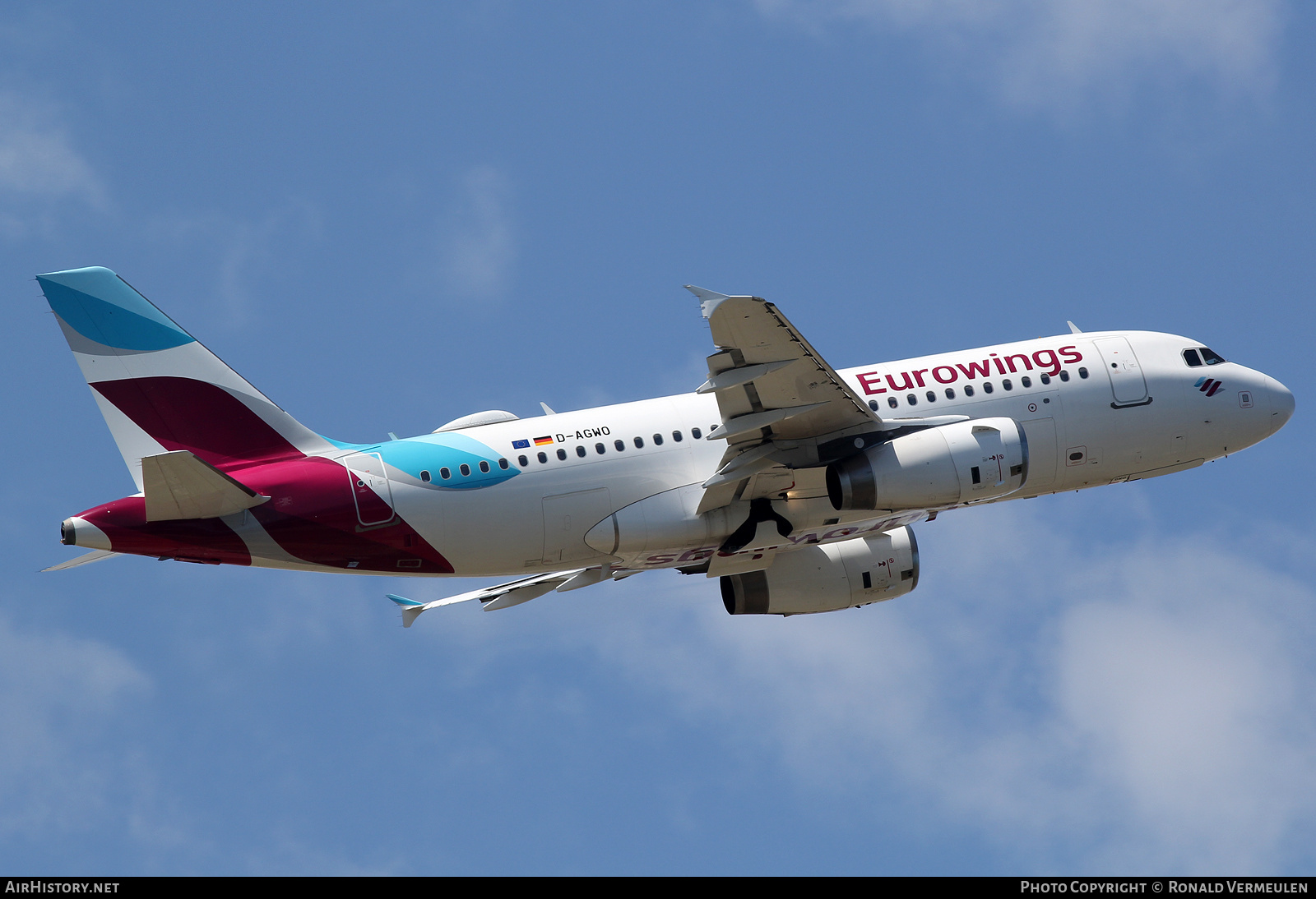 Aircraft Photo of D-AGWO | Airbus A319-132 | Eurowings | AirHistory.net #729825