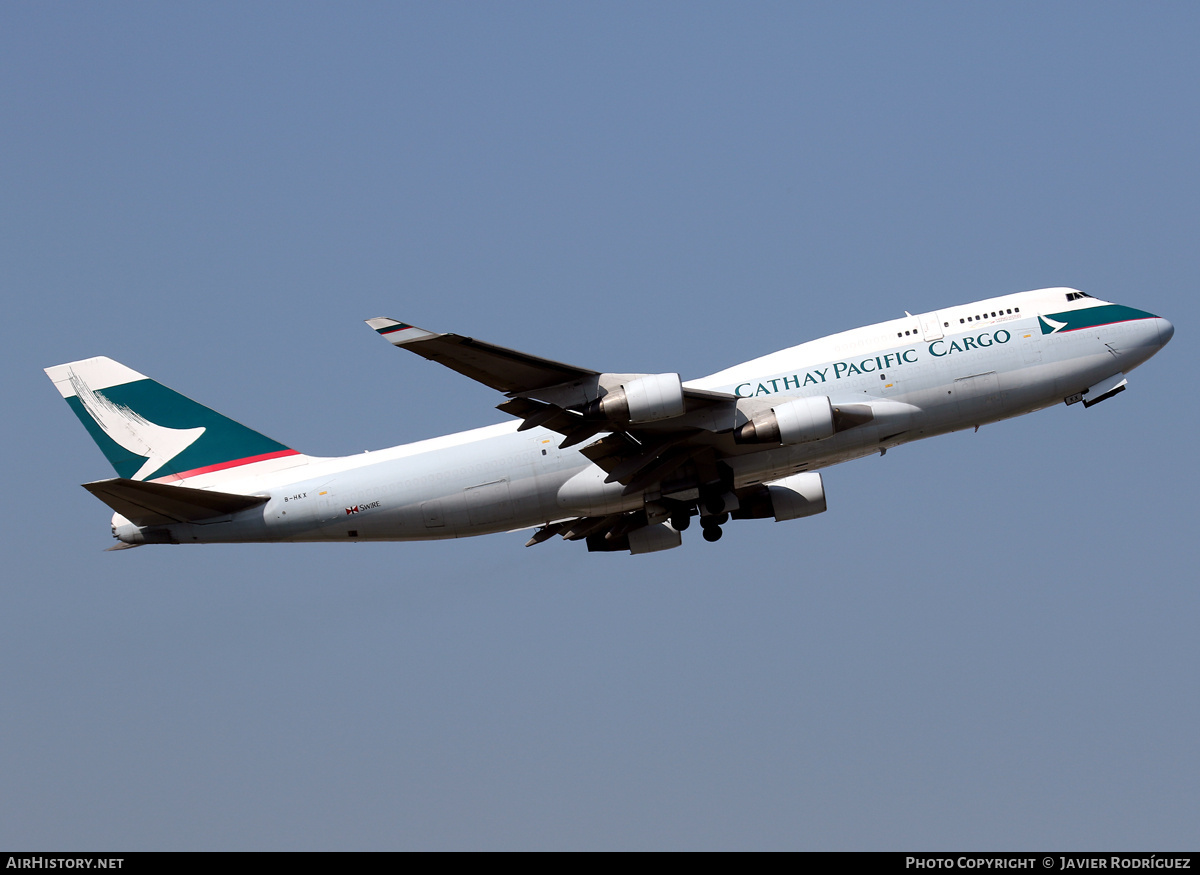 Aircraft Photo of B-HKX | Boeing 747-412(BCF) | Cathay Pacific Airways Cargo | AirHistory.net #729873