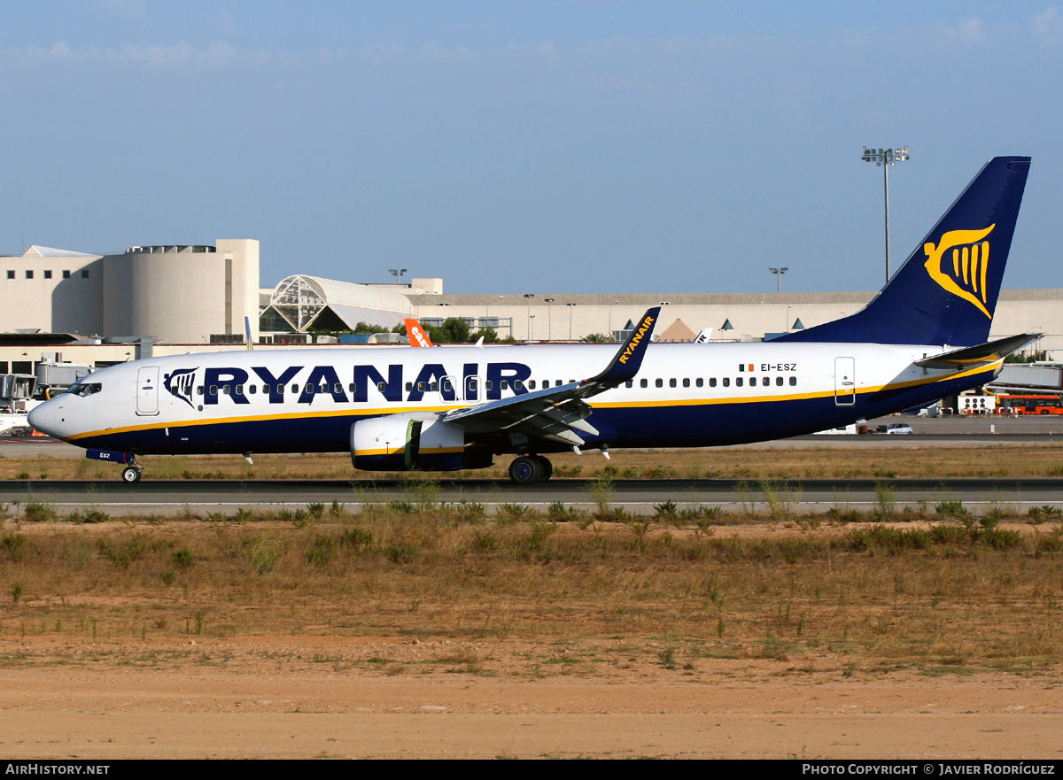 Aircraft Photo of EI-ESZ | Boeing 737-8AS | Ryanair | AirHistory.net #729878