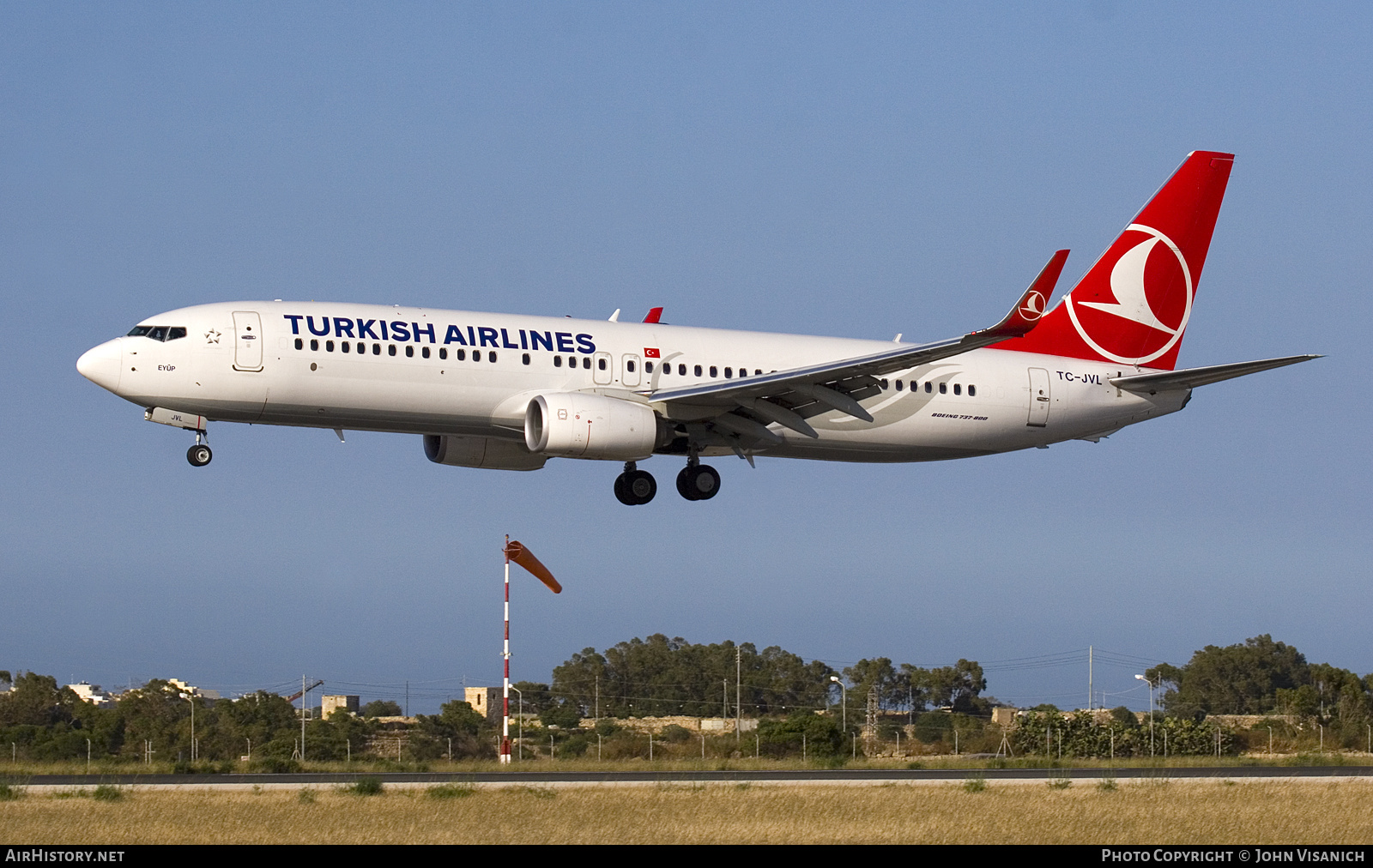 Aircraft Photo of TC-JVL | Boeing 737-8F2 | Turkish Airlines | AirHistory.net #729908