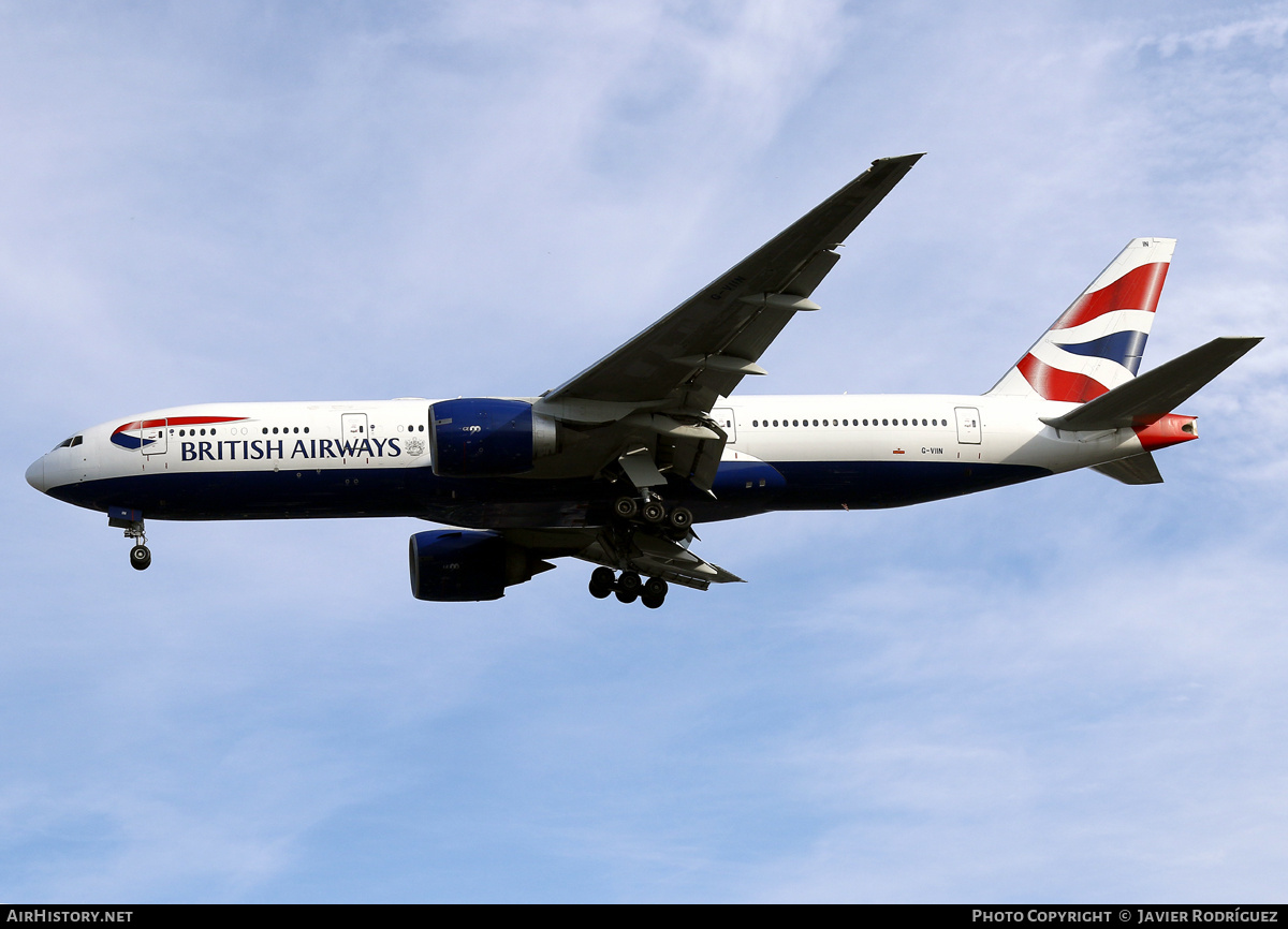 Aircraft Photo of G-VIIN | Boeing 777-236/ER | British Airways | AirHistory.net #729911