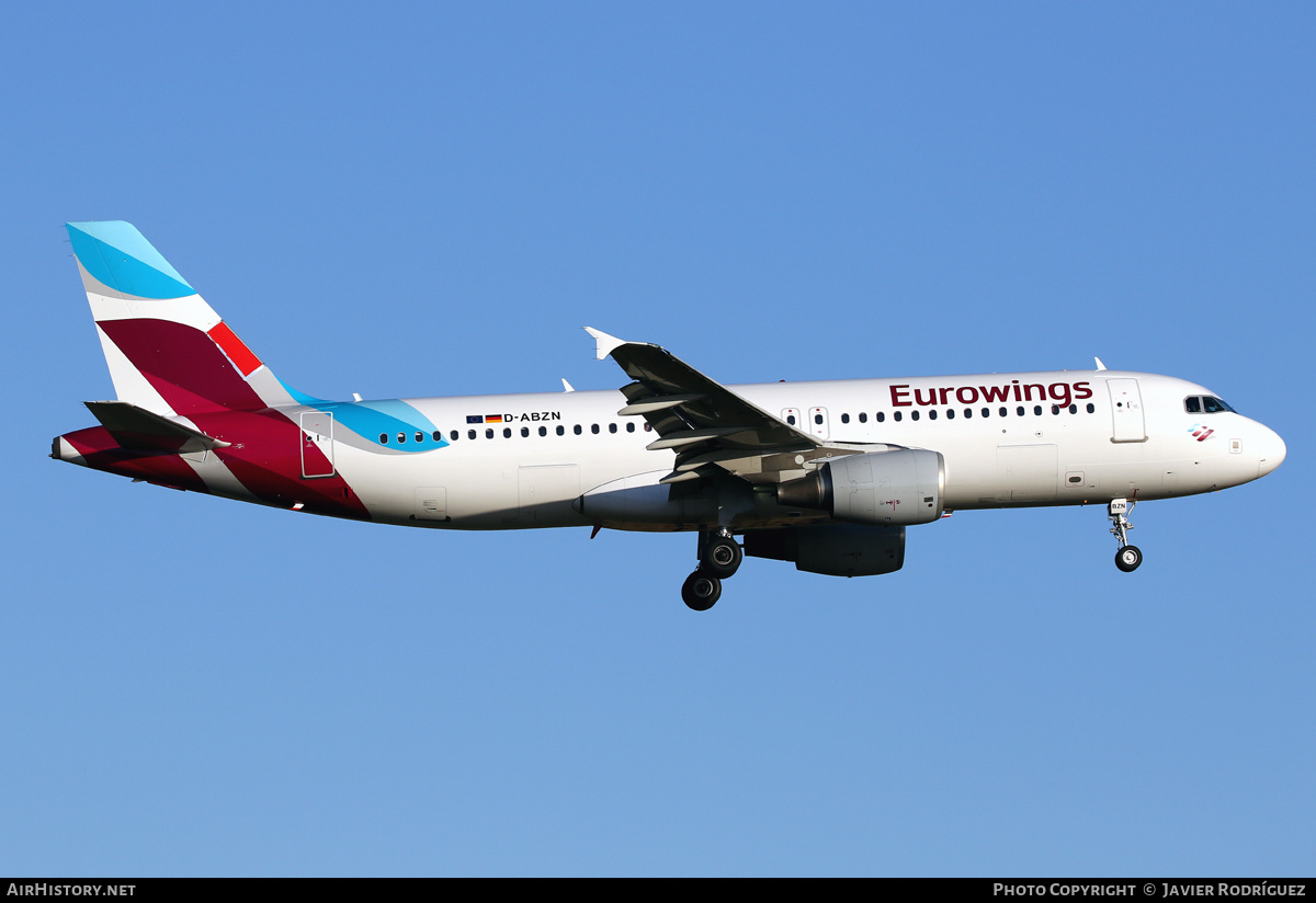 Aircraft Photo of D-ABZN | Airbus A320-216 | Eurowings | AirHistory.net #729967