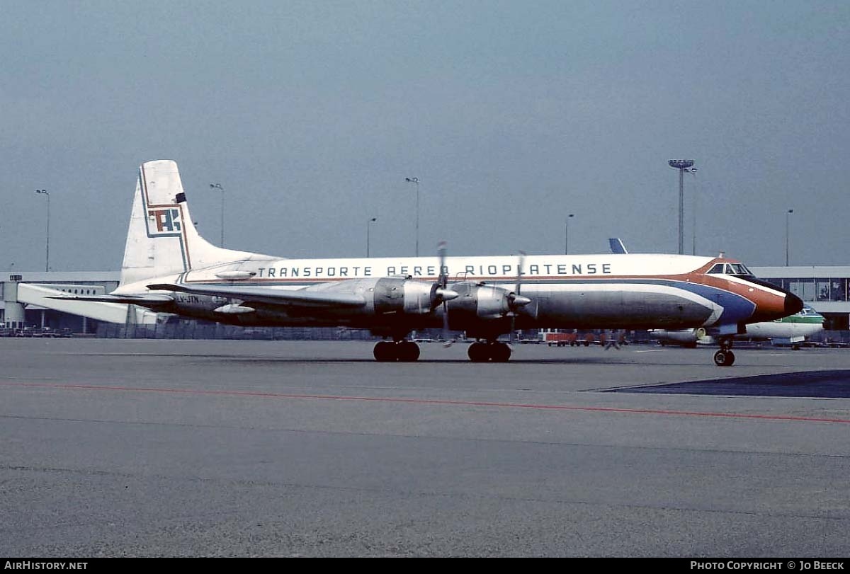 Aircraft Photo of LV-JTN | Canadair CL-44D4-6 | Transporte Aereo Rioplatense - TAR | AirHistory.net #730010