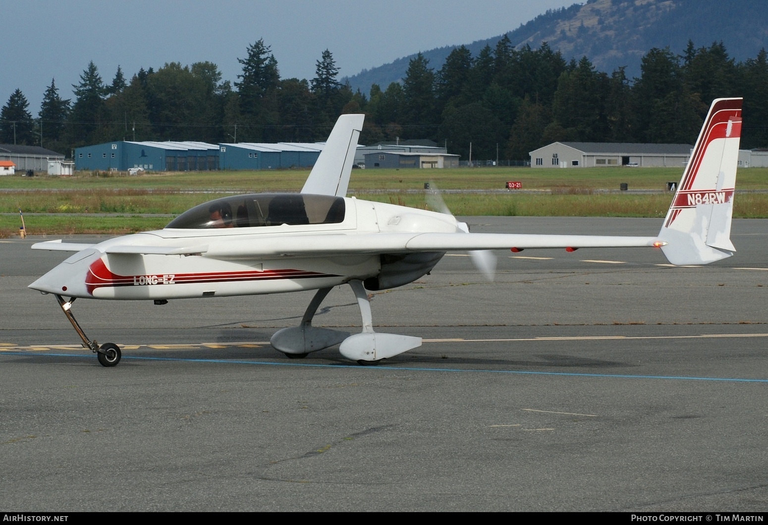 Aircraft Photo of N84RW | Rutan 61 Long-EZ | AirHistory.net #730031