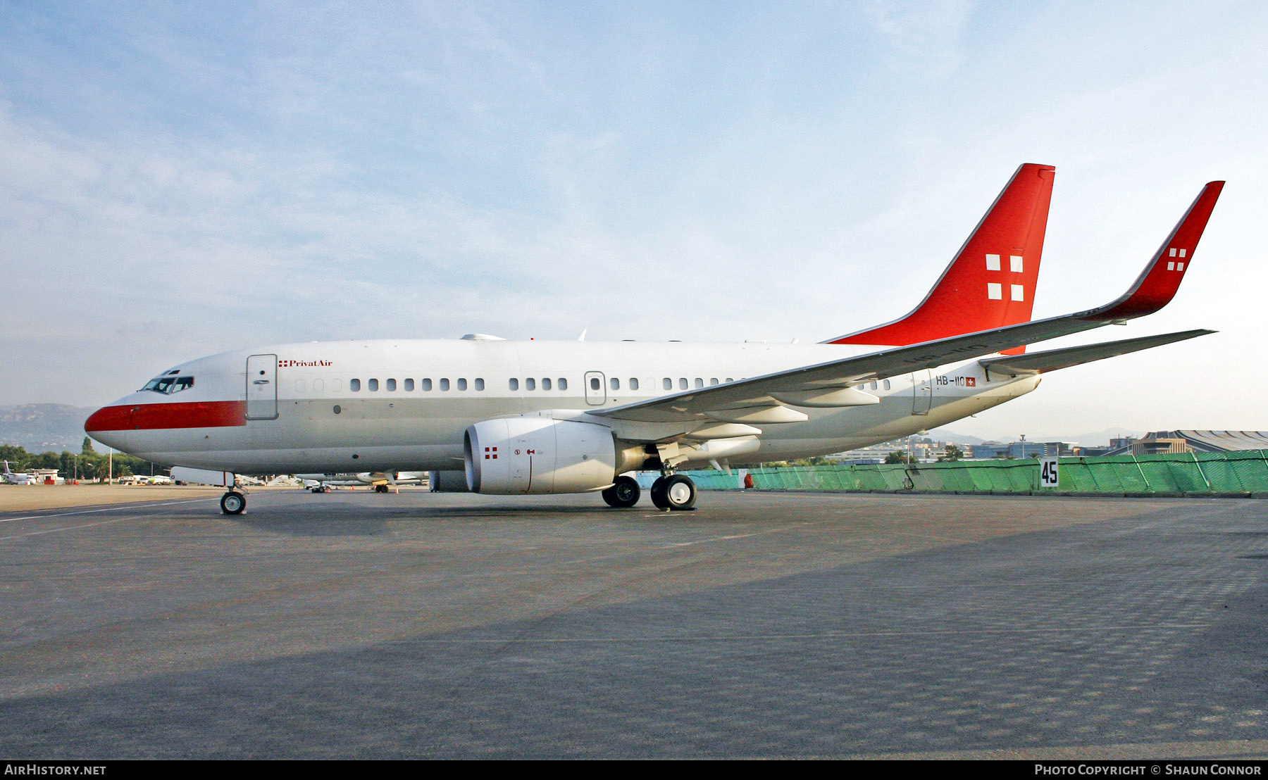Aircraft Photo of HB-IIO | Boeing 737-7AK BBJ | PrivatAir | AirHistory.net #730050