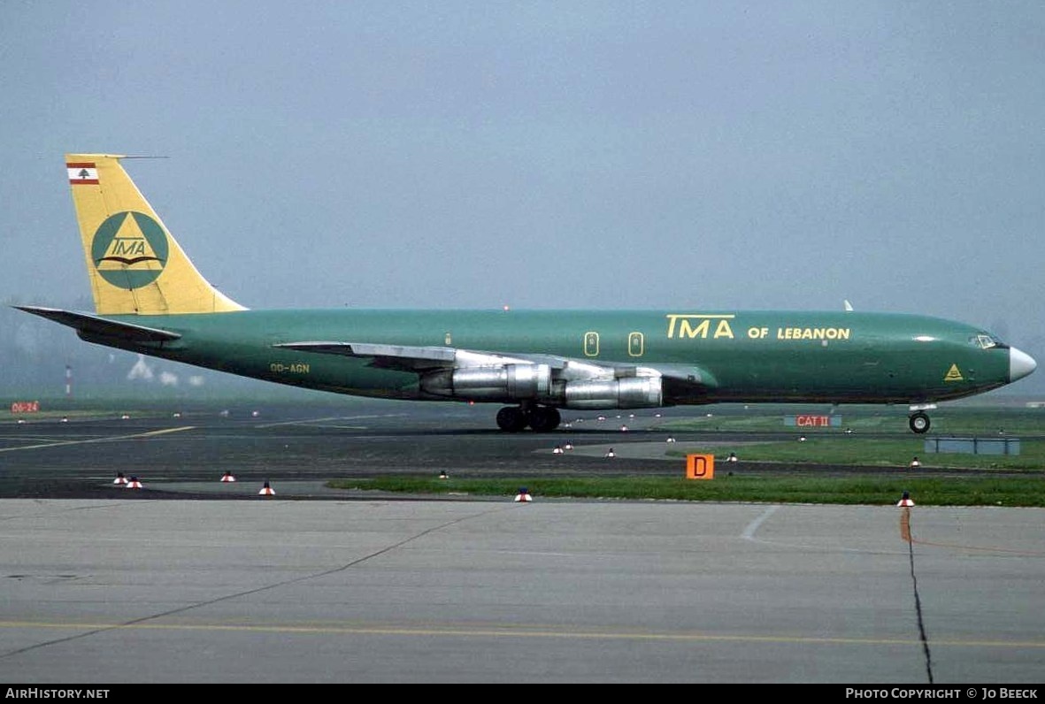 Aircraft Photo of OD-AGN | Boeing 707-323C | TMA of Lebanon - Trans Mediterranean Airways | AirHistory.net #730070