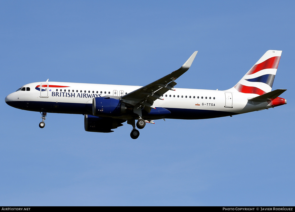 Aircraft Photo of G-TTSA | Airbus A320-251N | British Airways | AirHistory.net #730071