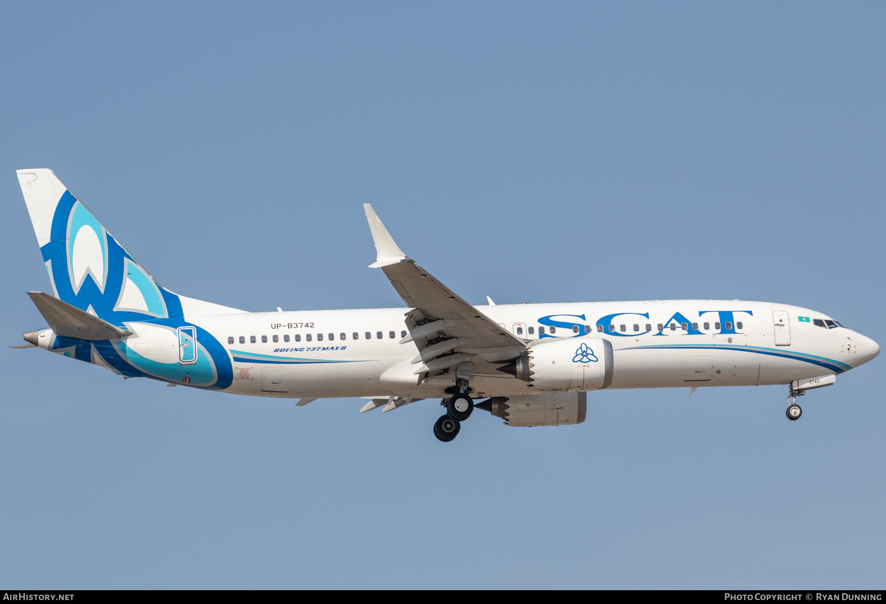 Aircraft Photo of UP B3742 Boeing 737 8 Max 8 SCAT Airlines AirHistory 730076