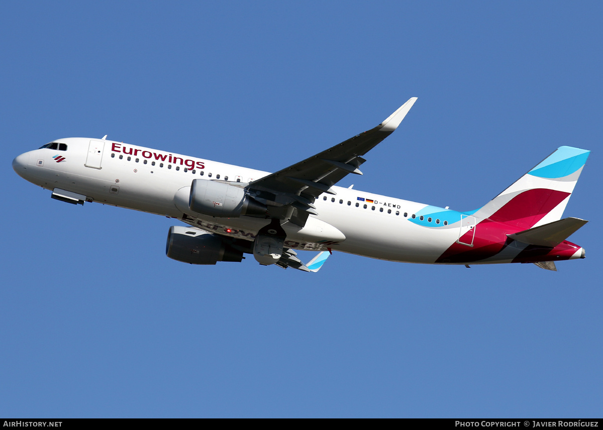 Aircraft Photo of D-AEWD | Airbus A320-214 | Eurowings | AirHistory.net #730080