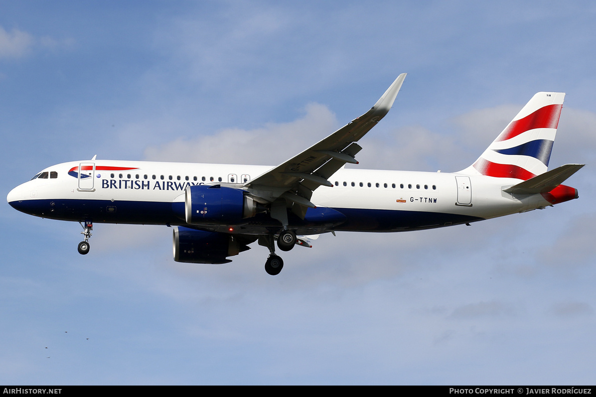 Aircraft Photo of G-TTNW | Airbus A320-251N | British Airways | AirHistory.net #730083
