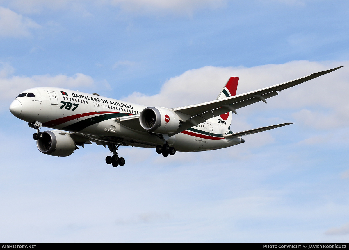 Aircraft Photo of S2-AJS | Boeing 787-8 Dreamliner | Biman Bangladesh Airlines | AirHistory.net #730084