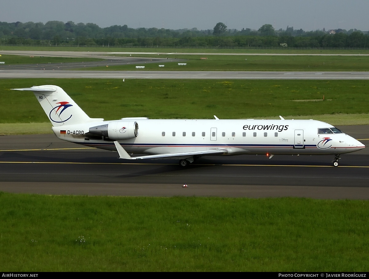 Aircraft Photo of D-ACRD | Bombardier CRJ-200ER (CL-600-2B19) | Eurowings | AirHistory.net #730104