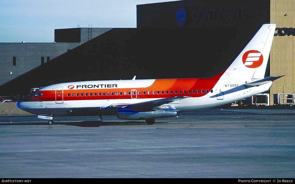 Aircraft Photo of N7395F | Boeing 737-291/Adv | Frontier Airlines | AirHistory.net #730121