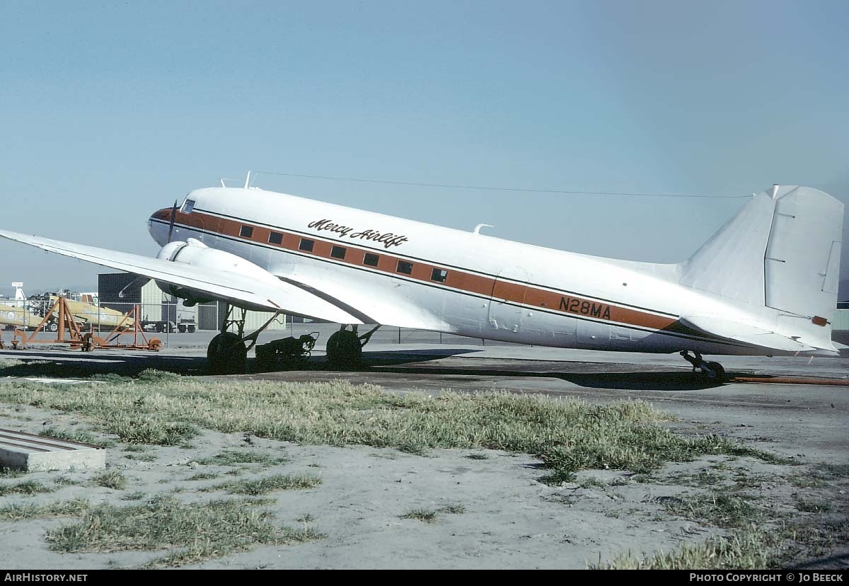 Aircraft Photo of N28MA | Douglas DC-3-G202A | Mercy Airlift | AirHistory.net #730125
