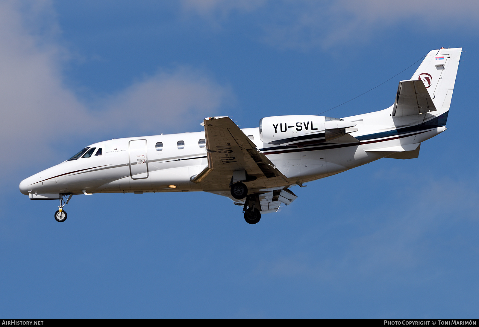 Aircraft Photo of YU-SVL | Cessna 560XL Citation XLS | Prince Aviation | AirHistory.net #730157