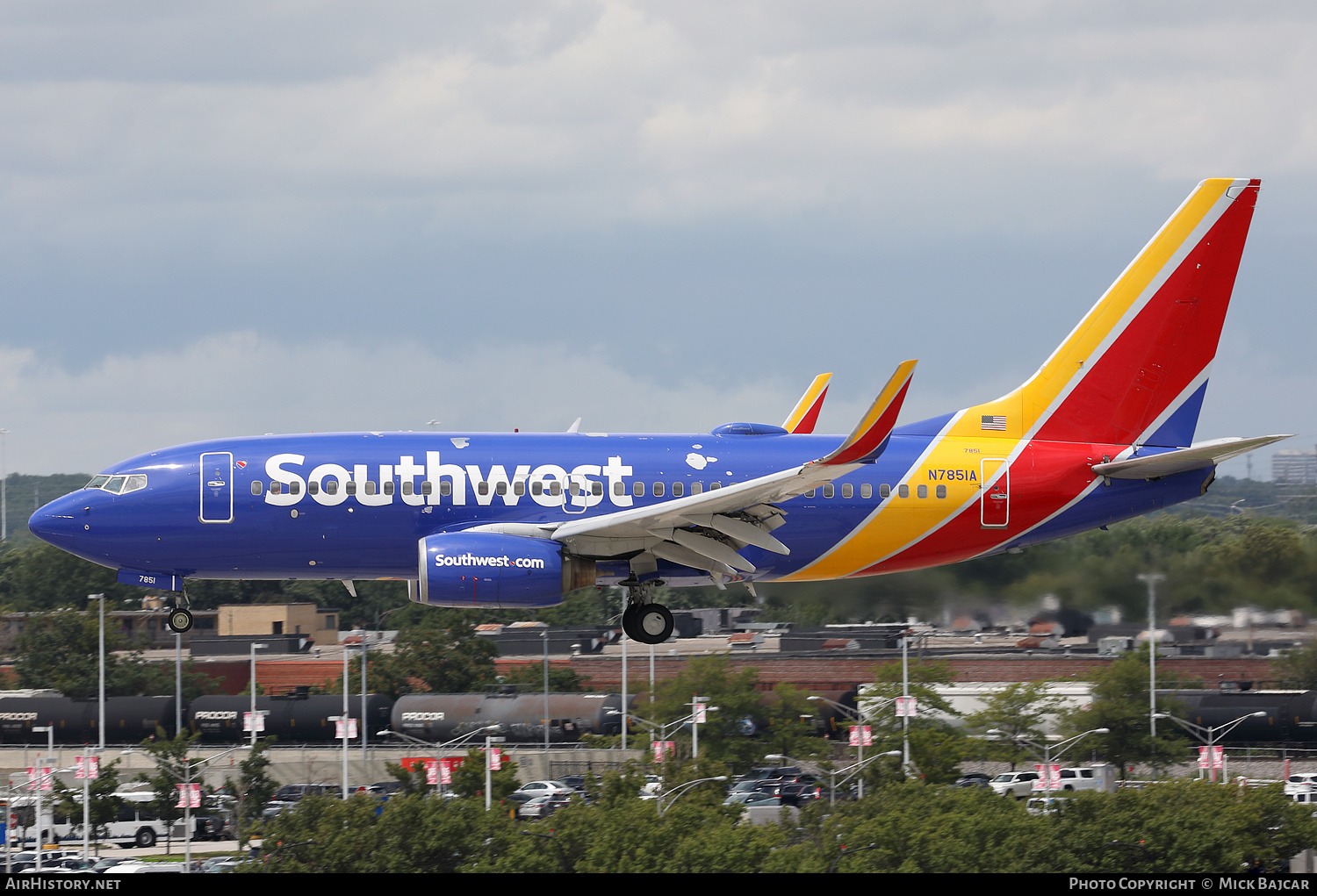 Aircraft Photo of N7851A | Boeing 737-7Q8 | Southwest Airlines | AirHistory.net #730212