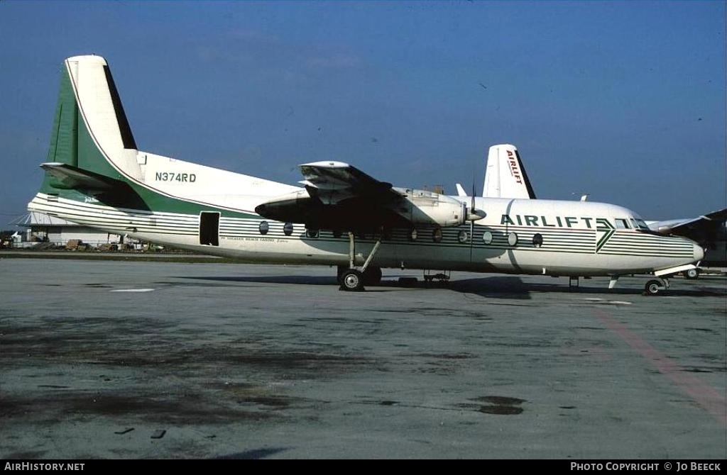 Aircraft Photo of N374RD | Fairchild Hiller FH-227C | Airlift International | AirHistory.net #730219