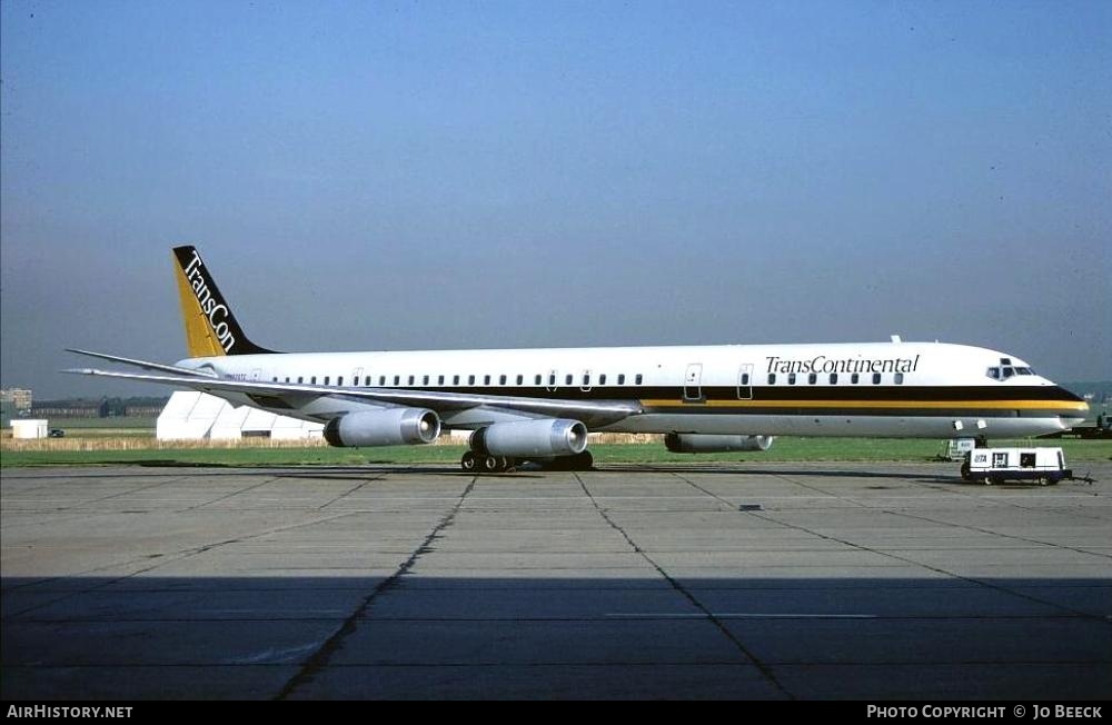 Aircraft Photo of N820TC | McDonnell Douglas DC-8-63 | Trans Continental Airlines | AirHistory.net #730222
