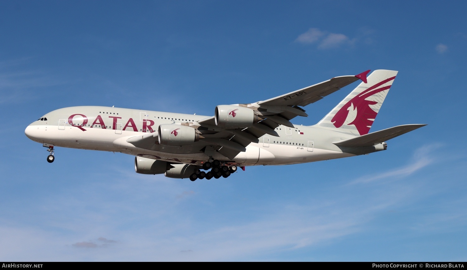 Aircraft Photo of A7-API | Airbus A380-861 | Qatar Airways | AirHistory.net #730260