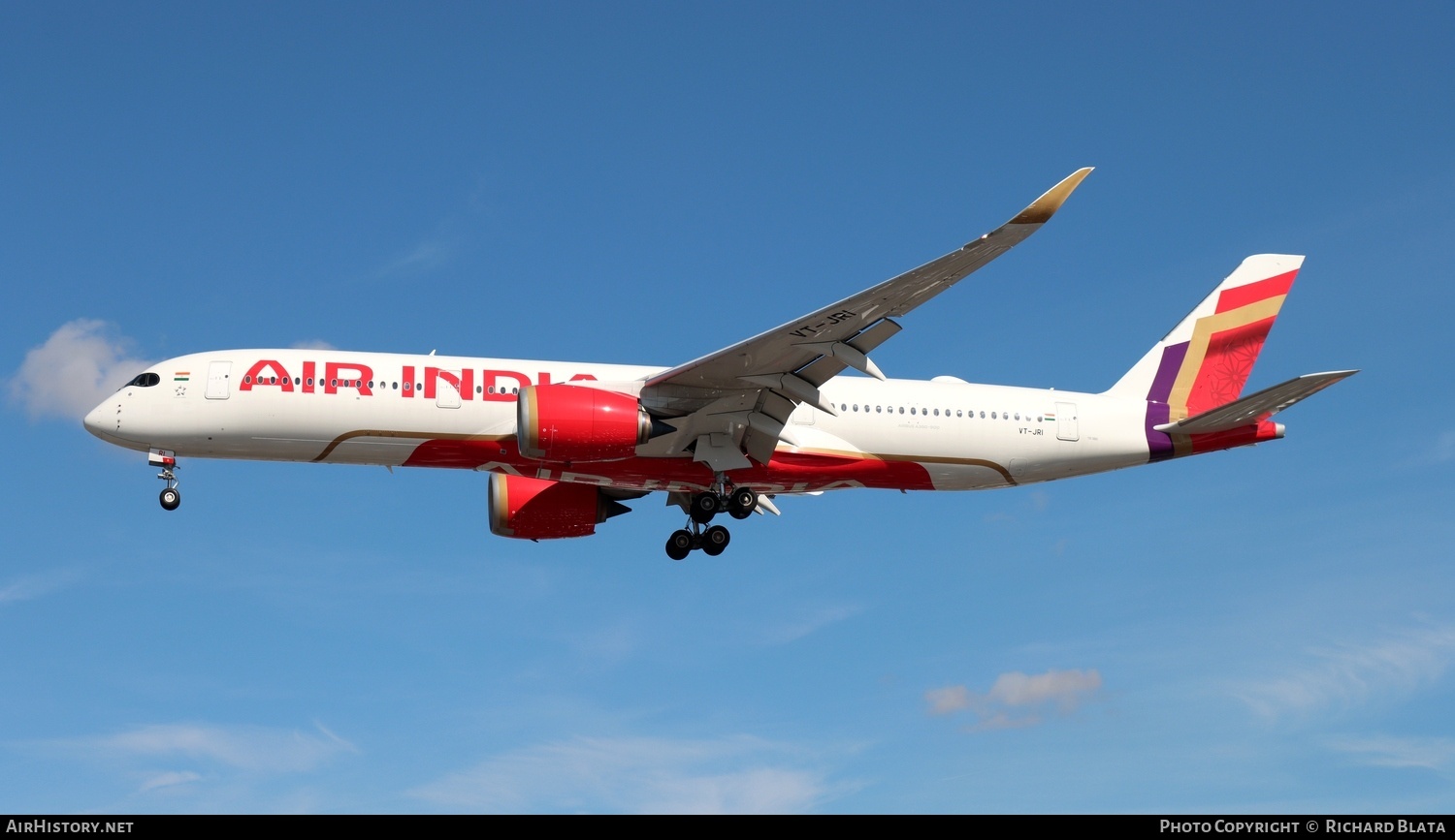 Aircraft Photo of VT-JRI | Airbus A350-941 | Air India | AirHistory.net #730269
