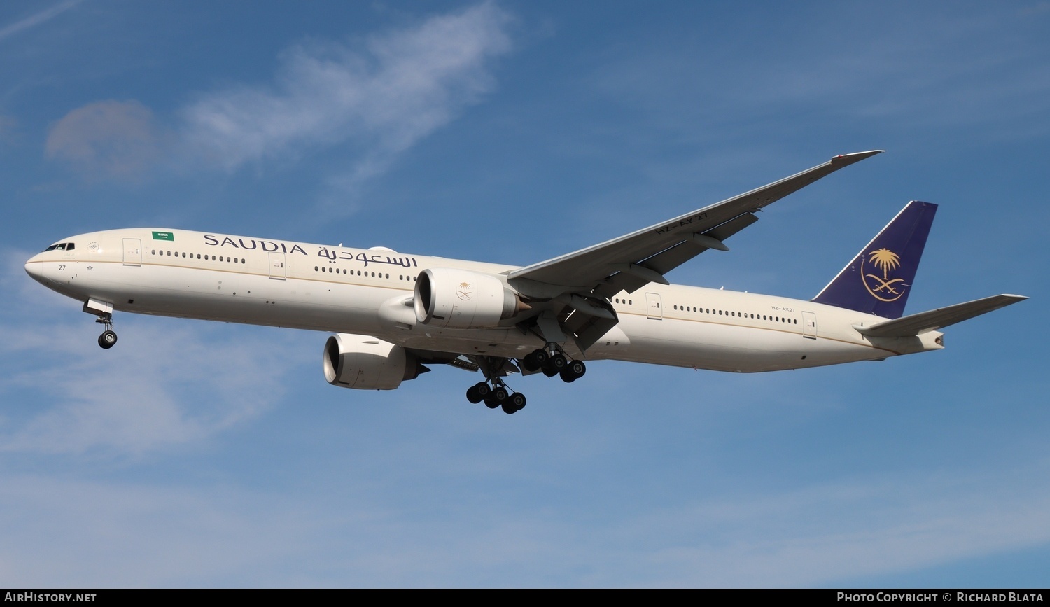 Aircraft Photo of HZ-AK27 | Boeing 777-368/ER | Saudia - Saudi Arabian Airlines | AirHistory.net #730277