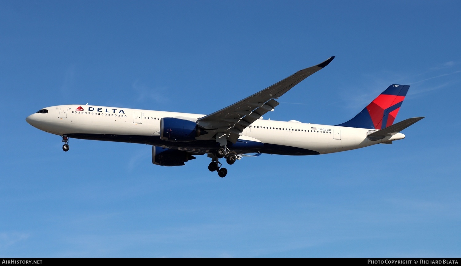 Aircraft Photo of N427DX | Airbus A330-941N | Delta Air Lines | AirHistory.net #730279