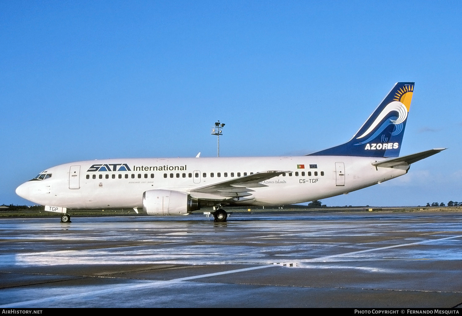Aircraft Photo of CS-TGP | Boeing 737-3Q8 | SATA Internacional | AirHistory.net #730285