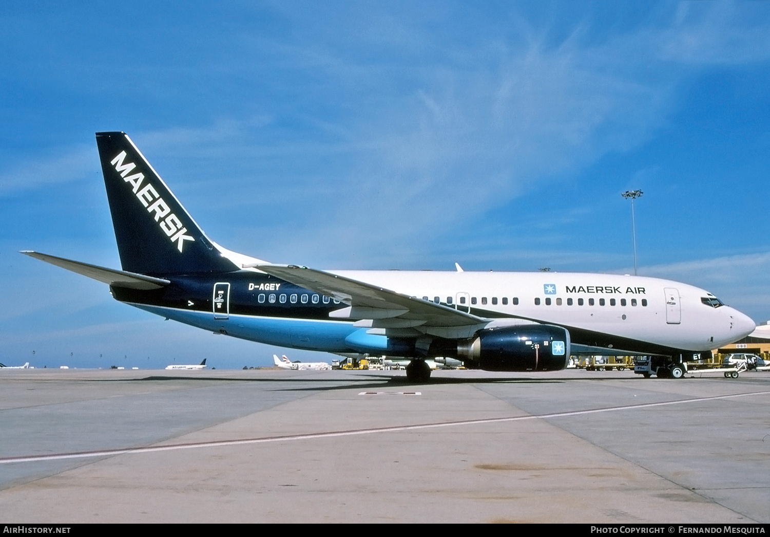 Aircraft Photo of D-AGEY | Boeing 737-73S | Maersk Air | AirHistory.net #730289