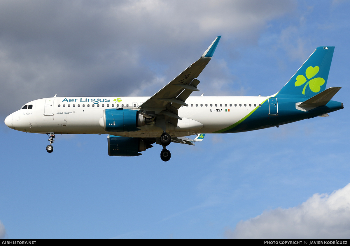 Aircraft Photo of EI-NSA | Airbus A320-251N | Aer Lingus | AirHistory.net #730310