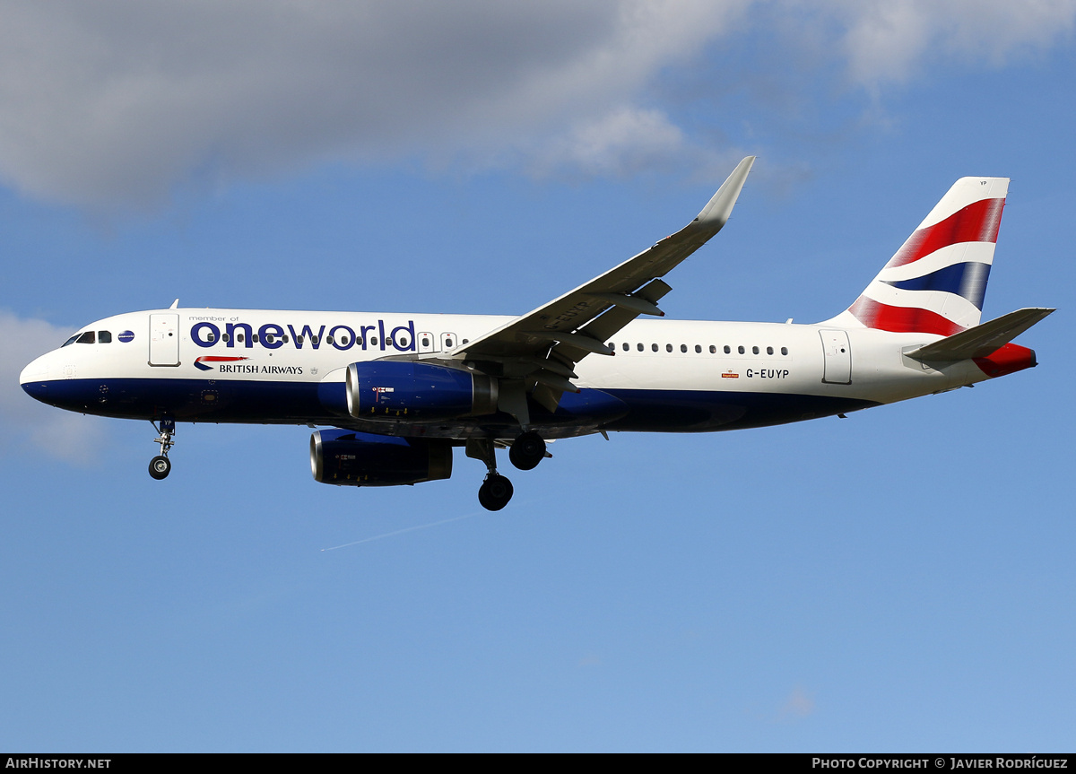 Aircraft Photo of G-EUYP | Airbus A320-232 | British Airways | AirHistory.net #730327