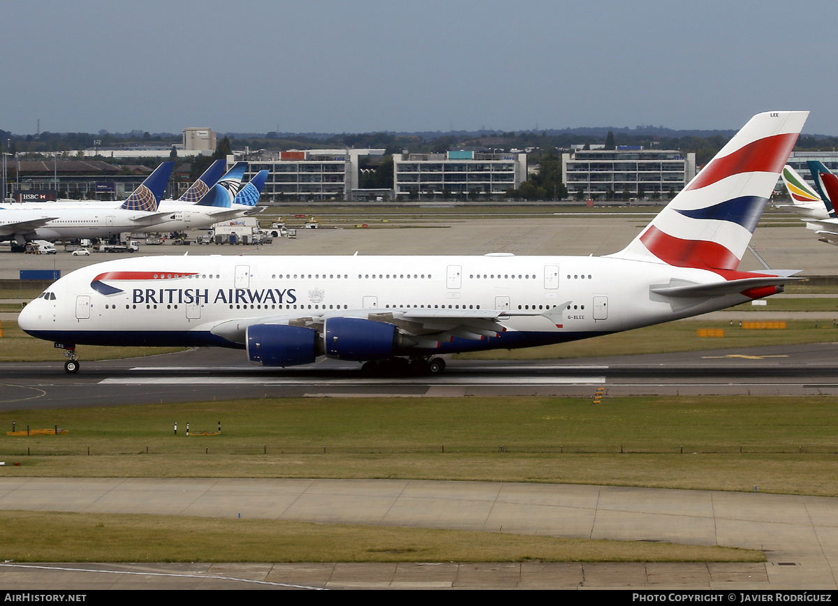 Aircraft Photo of G-XLEE | Airbus A380-841 | British Airways | AirHistory.net #730328