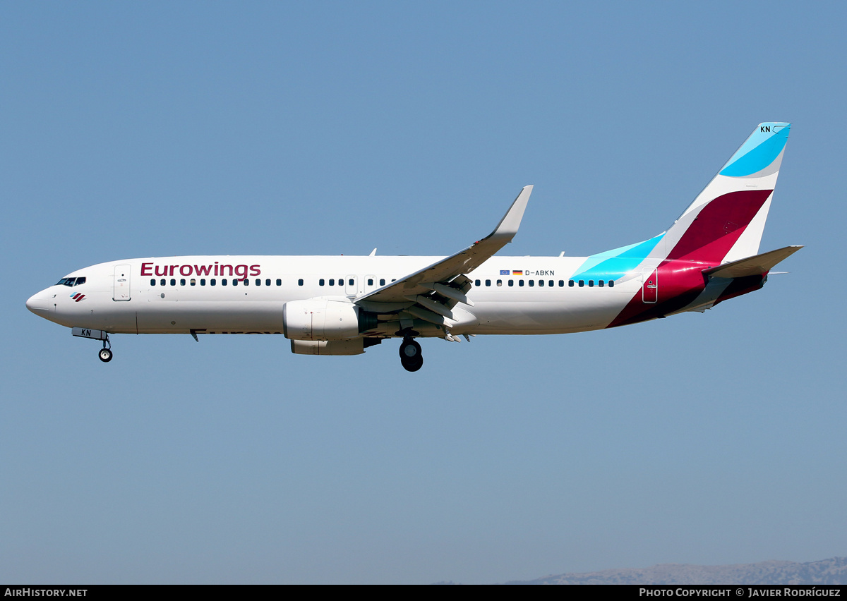 Aircraft Photo of D-ABKN | Boeing 737-86J | Eurowings | AirHistory.net #730332
