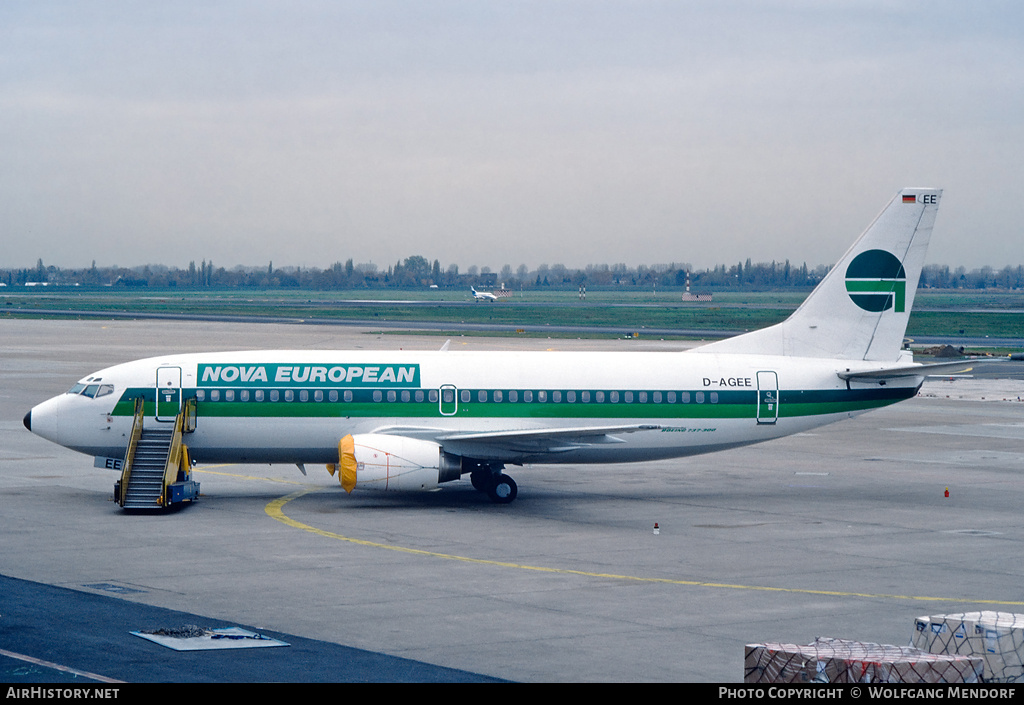 Aircraft Photo of D-AGEE | Boeing 737-35B | Nova European | AirHistory.net #730363