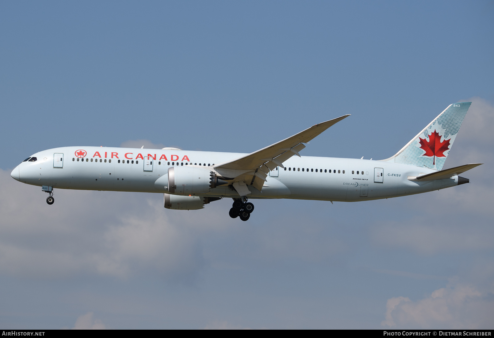 Aircraft Photo of C-FKSV | Boeing 787-9 Dreamliner | Air Canada | AirHistory.net #730435