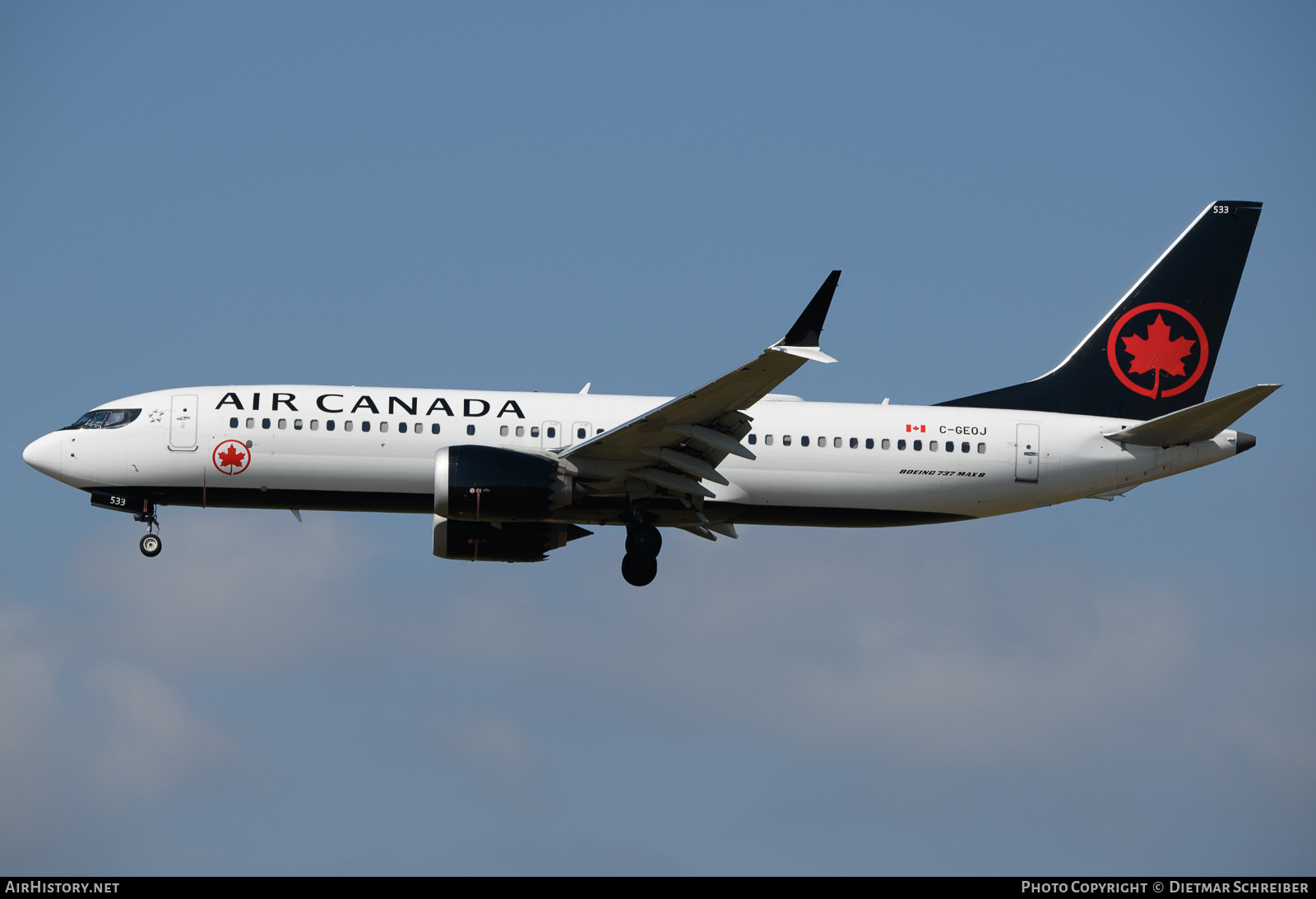 Aircraft Photo of C-GEOJ | Boeing 737-8 Max 8 | Air Canada | AirHistory.net #730448
